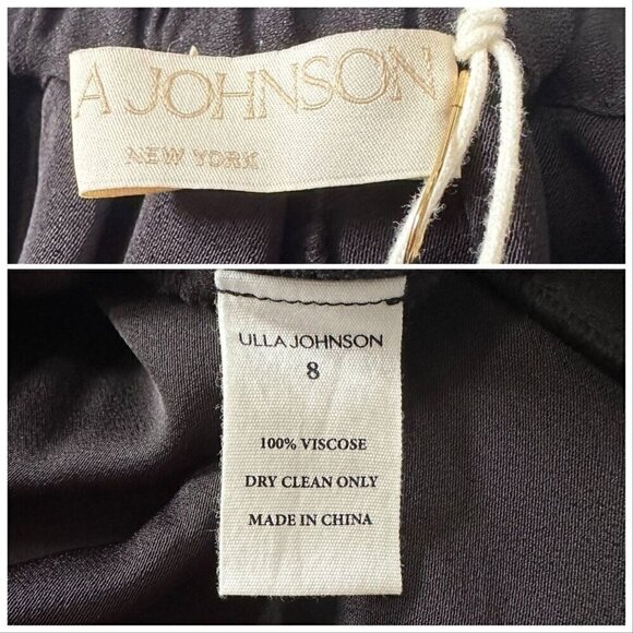 ULLA JOHNSON Zeta Midi Skirt, Noir-black, Size 8, New with tag - Picture 6 of 16